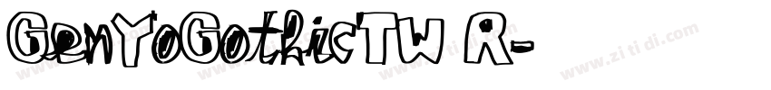 GenYoGothicTW R字体转换
